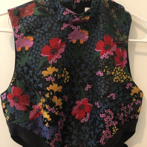 Erdem x H&M Floral Jacquard Dress sz 6 - Picture 7 of 8